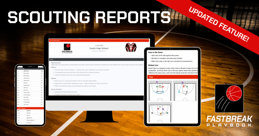 New Scouting Report FastBreak PlayBook